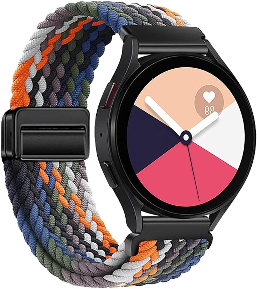 Nylon Sport Armband voor Realme en Xiaomi Smartwatches - 22mm Vervangband, Ademend en Makkelijk te Reinigen met Magnetische Sluiting