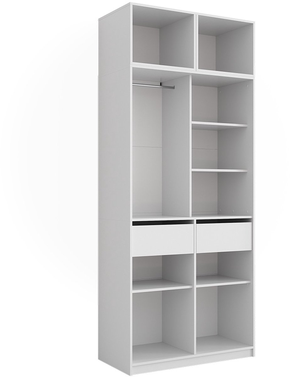 Vicco Elmo Kledingopslagkast – 50 x 40 cm Set van 3 Wit