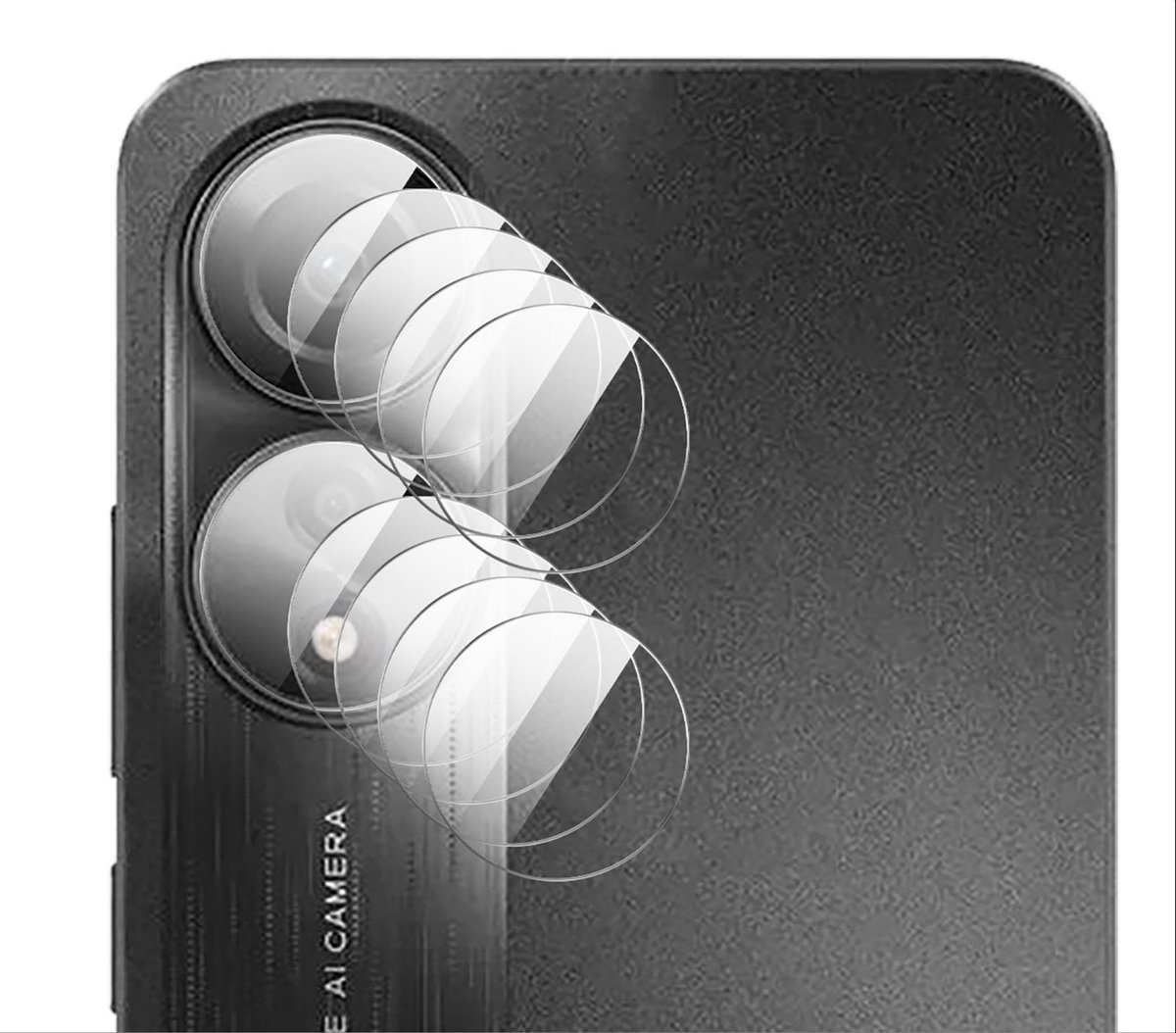 Allecto - Ultradunne cameralensbeschermer - HD gehard glas - Krasbestendig - 4-pack - Compatibel met A78 4G - Bescherming voor je camera