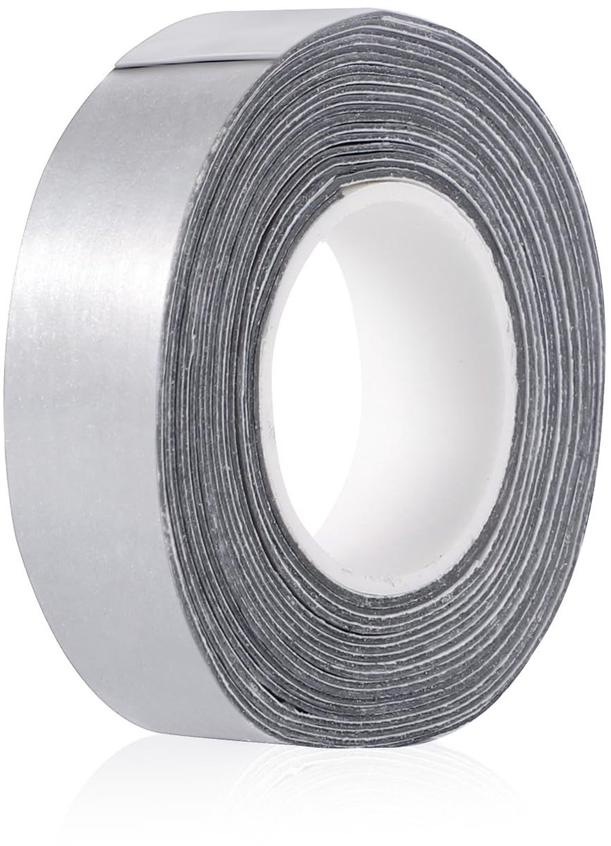 aladdien - Lead Tape - Hoge Dichtheid - Zelfklevend - Zilver - Gewichtstrap - Voor Sportuitrusting - 1.2x254cm