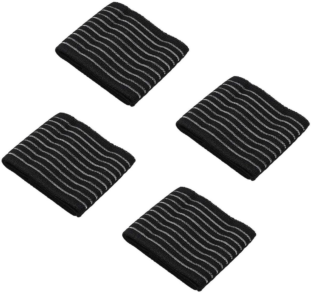 aladdien - Polsband - Ademend - Zwart - Elastisch - Comfortabel en flexibel voor sport en fitness - Geschikt voor diverse sporten