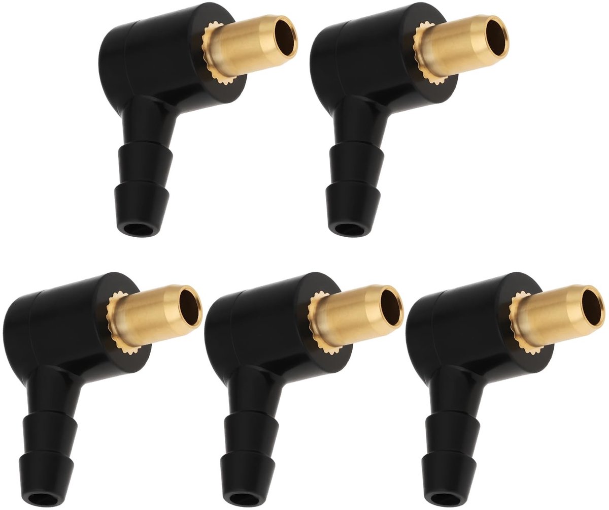 aladdien - Brandstoffitting - Connector - 5 Stuks - 4 mm OD - Onderdeel voor Carburateurs - Kwaliteit - Geschikt voor Walbro 52/58 - Universeel - 5 ..