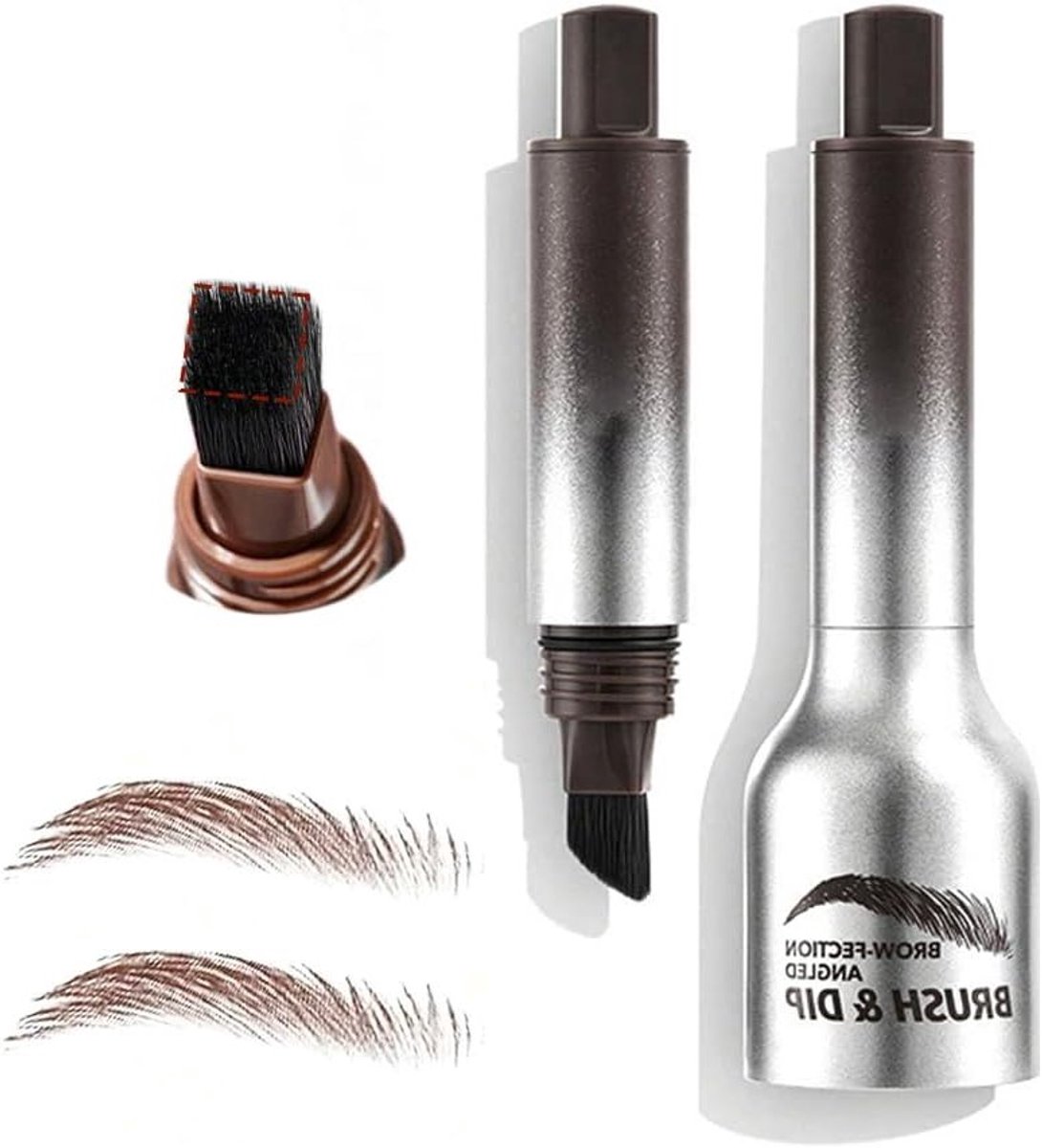 Professionele Oogbrauwpotlood voor Natuurlijke Oogbrauwen, Waterproof, Langdurig en Veegvast, Perfect voor 3D Microblading en Haartekening (Taupe)