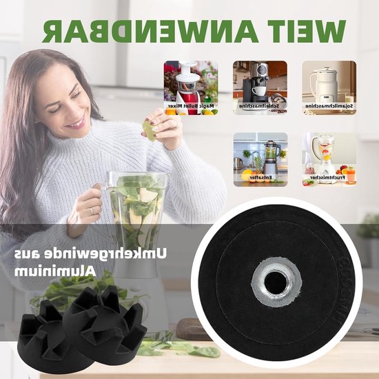 Set van 3 aandrijfwielen voor staande mixer, hoogwaardige materialen, inclusief montage sleutel, perfect voor KSB5 en andere modellen — afbeelding 4
