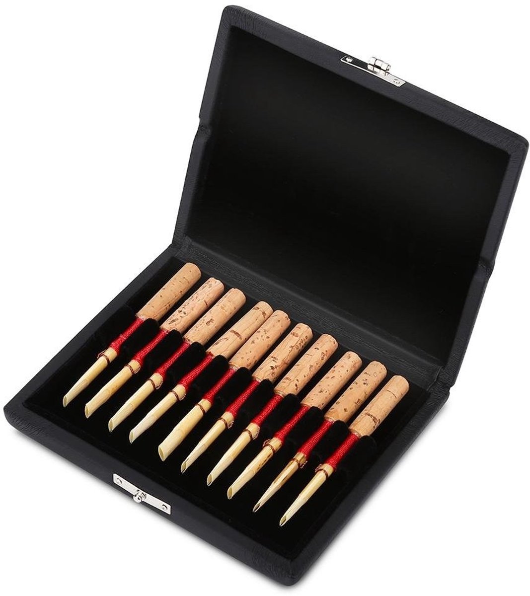 Allecto - Oboe Reed Case - Houten Oboe Rietjeshouder - Bescherming tegen Vocht - Compact en Lichtgewicht - Voor 10 Rietjes - Ideaal voor Muzikanten