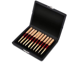 Allecto - Oboe Reed Case - Houten Oboe Rietjeshouder - Bescherming tegen Vocht - Compact en Lichtgewicht - Voor 10 Rietjes - Ideaal voor Muzikanten
