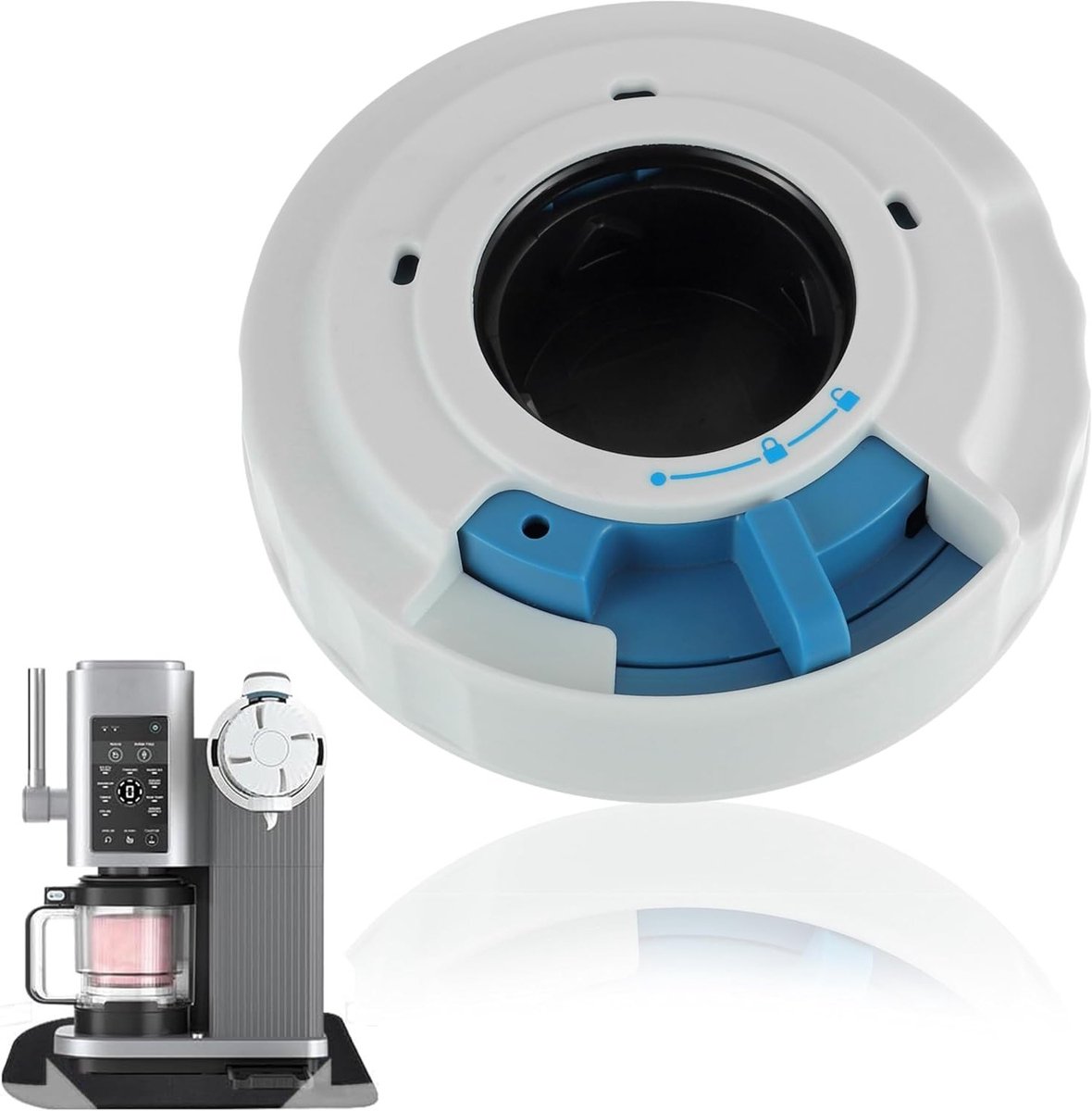 Herbruikbare Deksel voor IJsmaker, Vervangbare Bescherming voor Ninja Creami, Geschikt voor NC700/NC701 Series, Duurzaam en Functioneel Accessoire