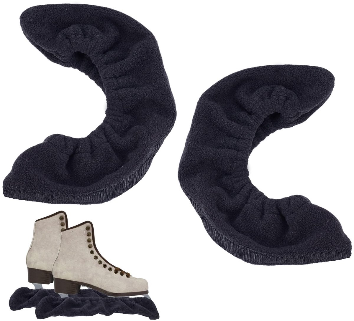 aladdien - IJs Skate Beschermers - Zachte Bescherming voor Schaatsen - Zwart - Veiligheidsaccessoires - Kunstschaatsen - Geschikt voor Schaatsers - ..