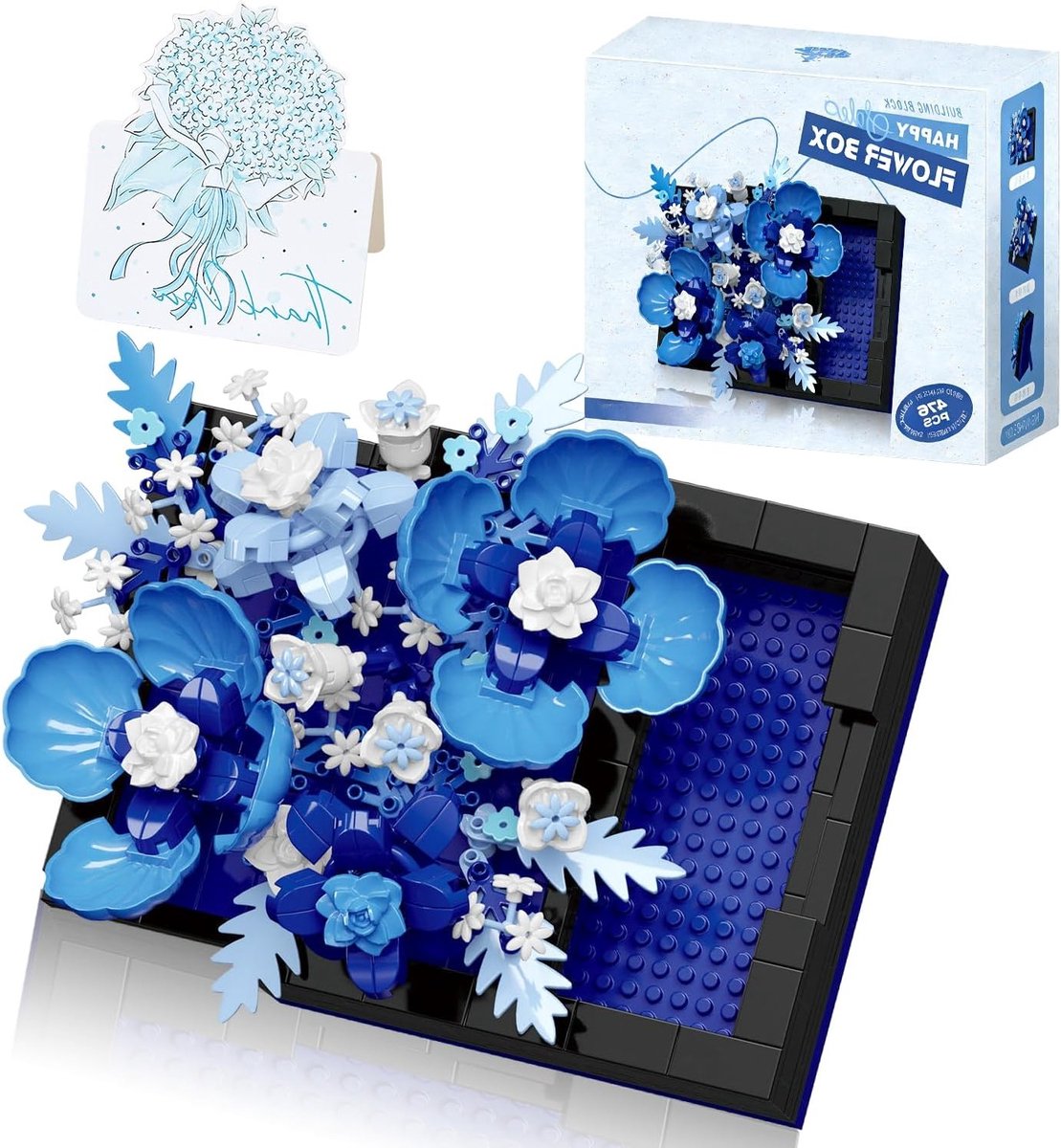 Creatieve Bloemen Bouwstenen Set - 476 Stukken Bouquet en Botanische Speelgoed voor Volwassenen en Meisjes 8+ - Perfect voor Woondecoratie en Interieurstyling