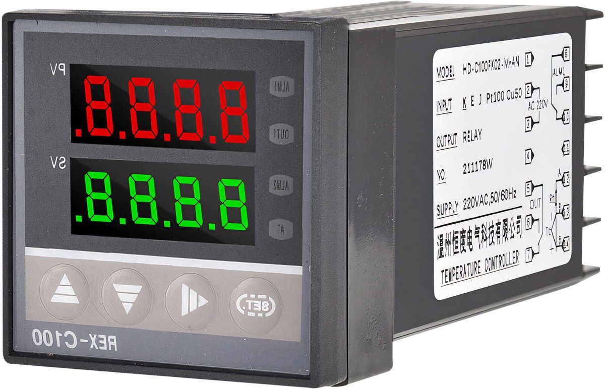Retoo Digitale Temperatuurcontroller - Programmeerbare Thermostaat met Sensor -50 tot 110℃