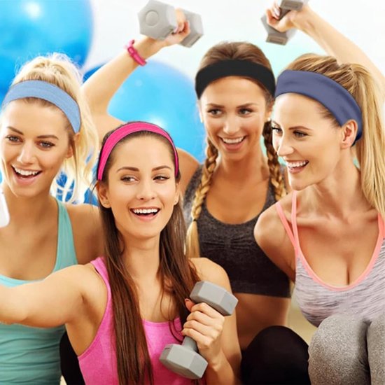 Allecto - Sport Sokken - Anti-Slip Yoga - Kleurset - Ademend - Headband - Geschikt voor Vrouwen - 3 Paar van allecto — afbeelding 2