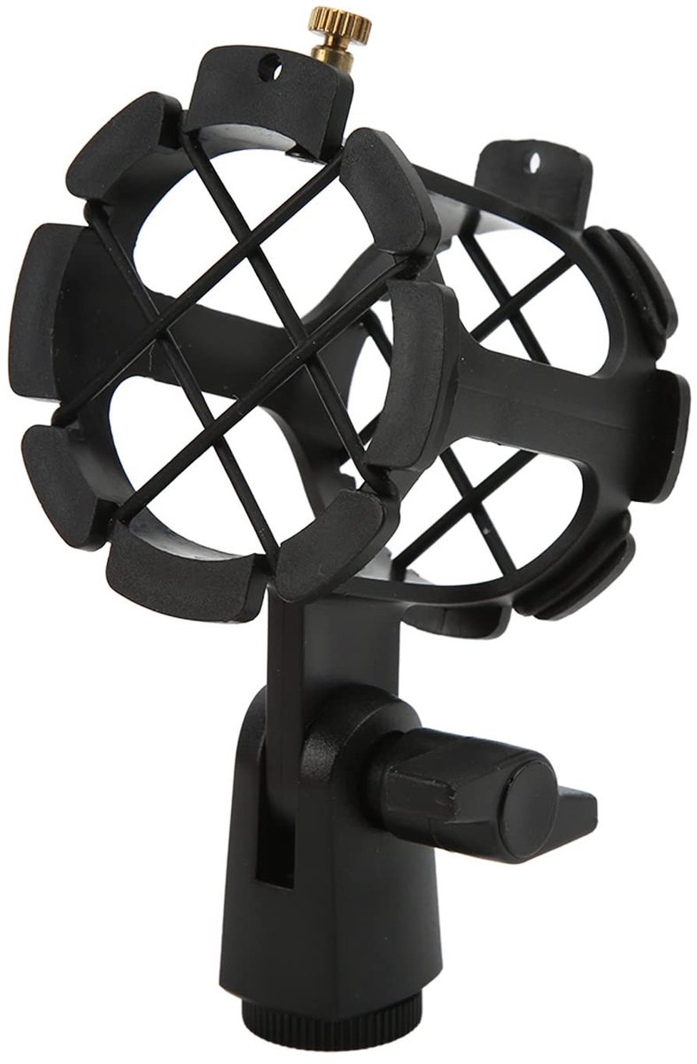 aladdien - Microfoon Schokbevestiging - Anti-vibratie Microfoon Houder - Draagbare Schokbestendige Beugel - Minder Dan 4,5 Cm Diameter - Inclusief 5..