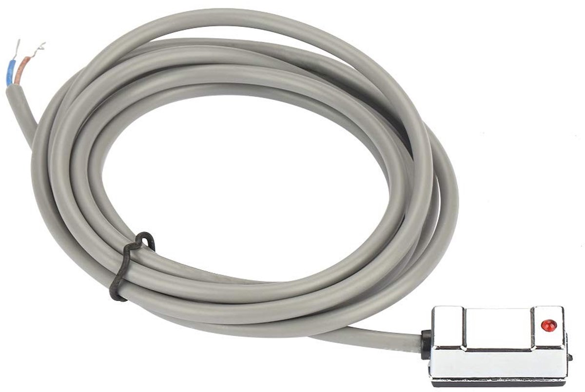 aladdien - Magnetische Sensor - 2 Stuks - Stabiel en Betrouwbaar - CS1-U Cilinder - Reed Switch Sensor - Ideaal voor Pneumatische Toepassingen - Voo..