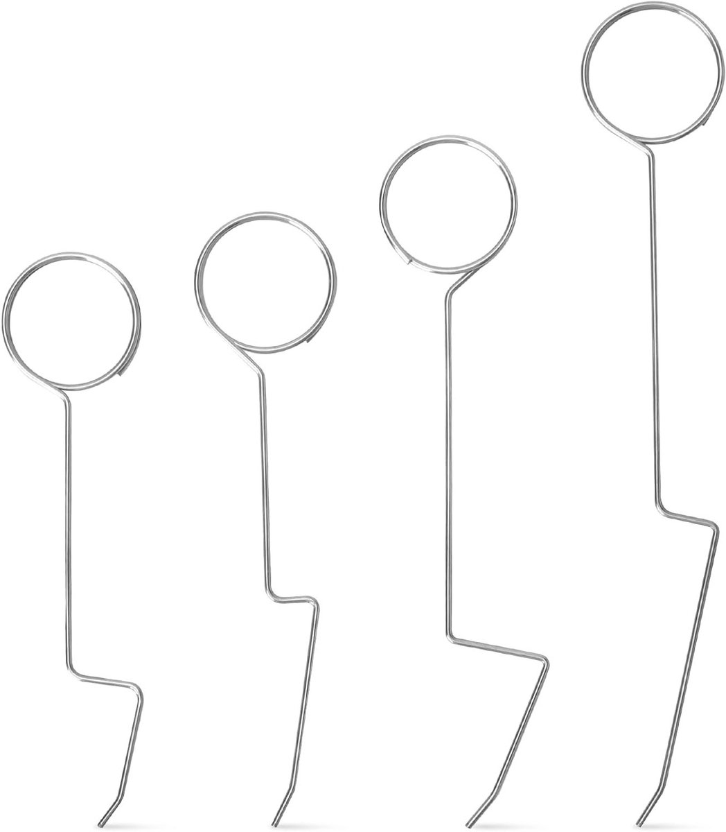 4-delige set deurhendels en openingstools voor professionele sleutelservice en slotopener, universeel gebruik, ideaal voor het openen van bijna elke deur