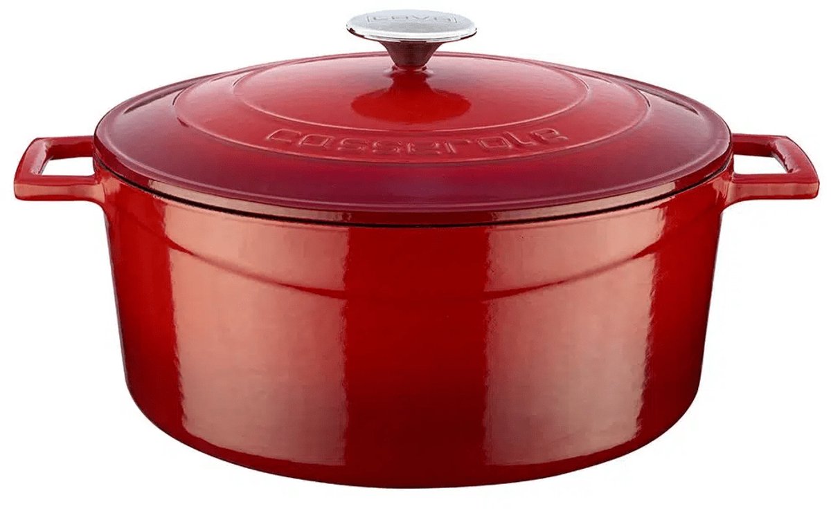 Lava Braadpan - 28 cm - 6.71 liter - Gietijzer - Rood