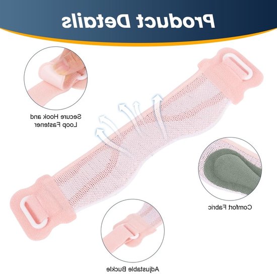 Verstelbare Kniebandage met Siliconen Kussen voor Sport, Fitness, Wandelen en Basketbal - Roze 1 Stuk — afbeelding 2
