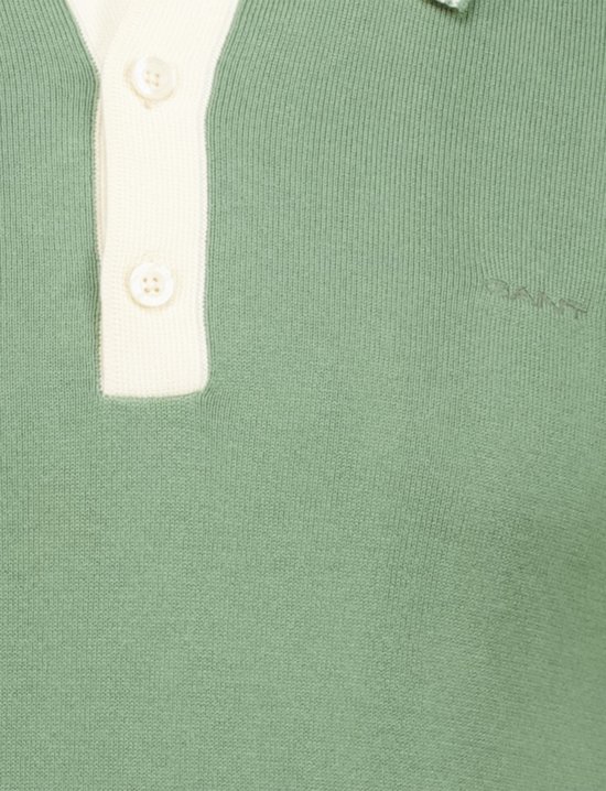 Gant polo manches courtes vert