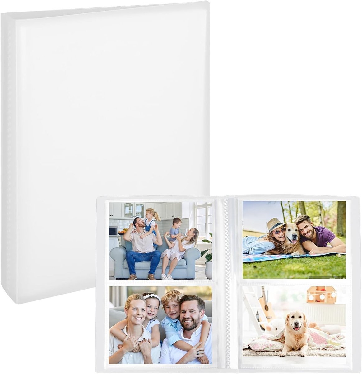 40-pagina's fotoalbum voor 80 foto's van 10 x 15 cm, stofdichte omslag, ideaal voor bruiloften, baby's en verjaardagen