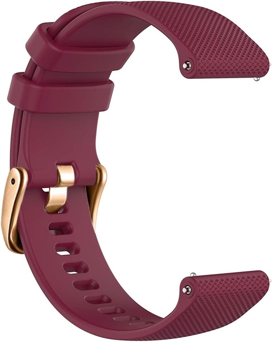 Verstelbare zachte siliconen horlogeband van 18mm tot 22mm voor Garmin, Galaxy, Huawei en Amazfit horloges, unisex ontwerp voor comfort en stijl