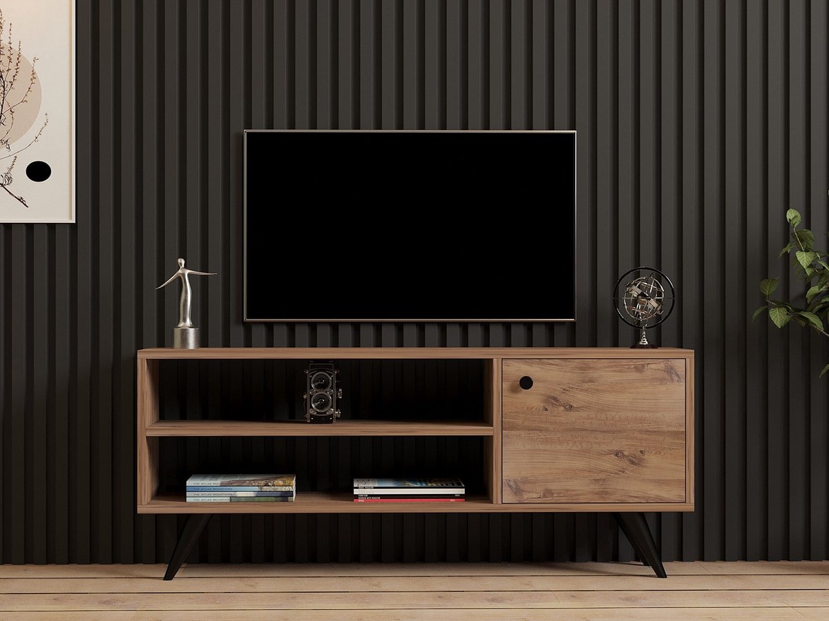 Houten TV-meubel "Jena" - 120 x 29 x 50 cm - Atlantic Pine