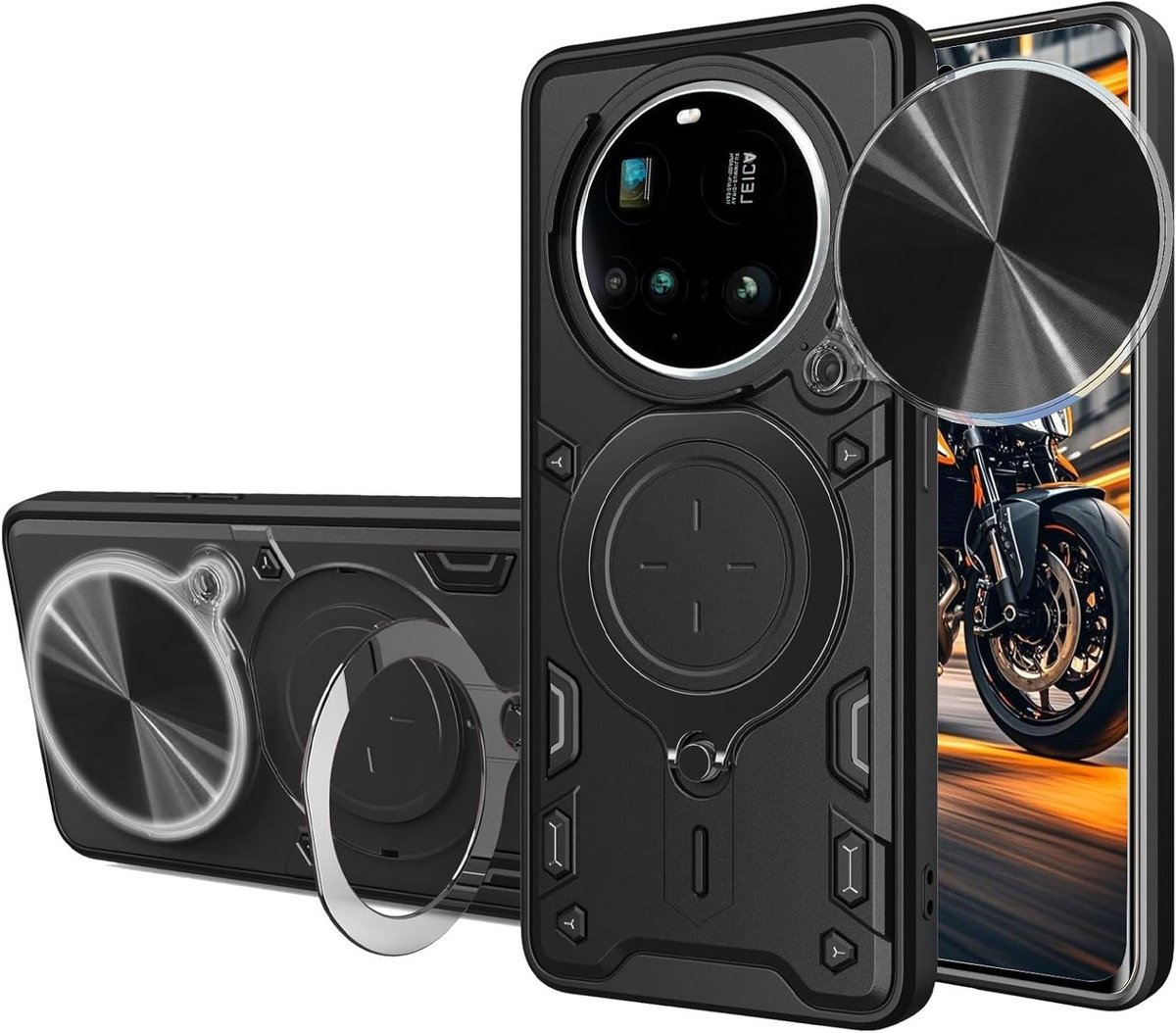 Robuuste Schokbestendige Hoes met Schuifcamera-Uitsparing en Stand voor Xiaomi Mi 15 Ultra - Militaire Bescherming en Duurzaam Ontwerp