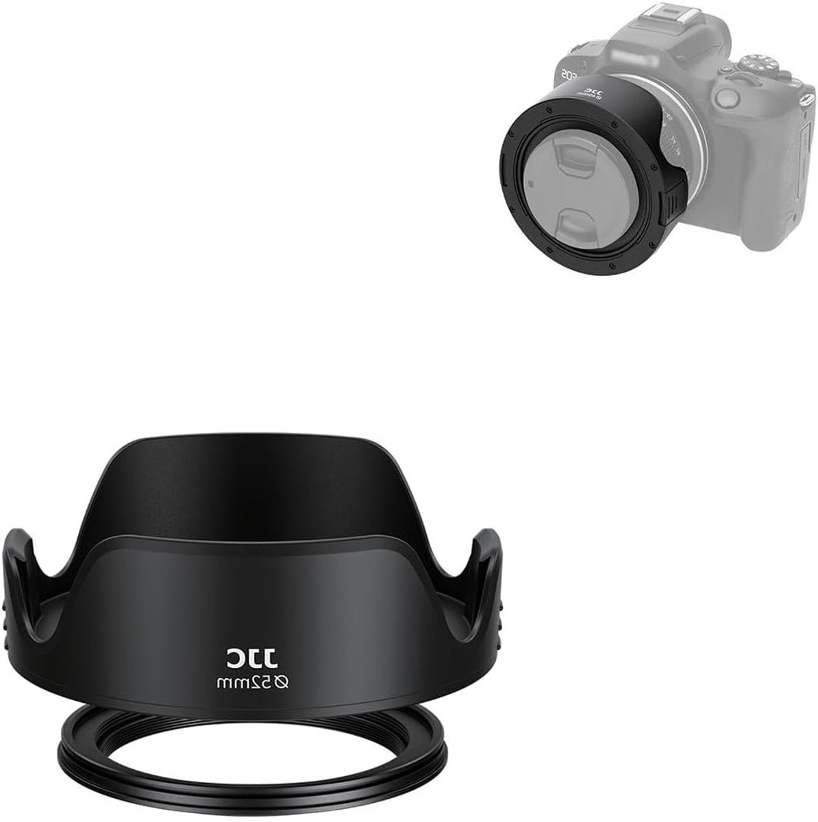 Universele Tulip Lenskap voor Camera's - Geschikt voor Canon, Nikon en Sigma Objectieven met Bescherming tegen Flare en Reflecties