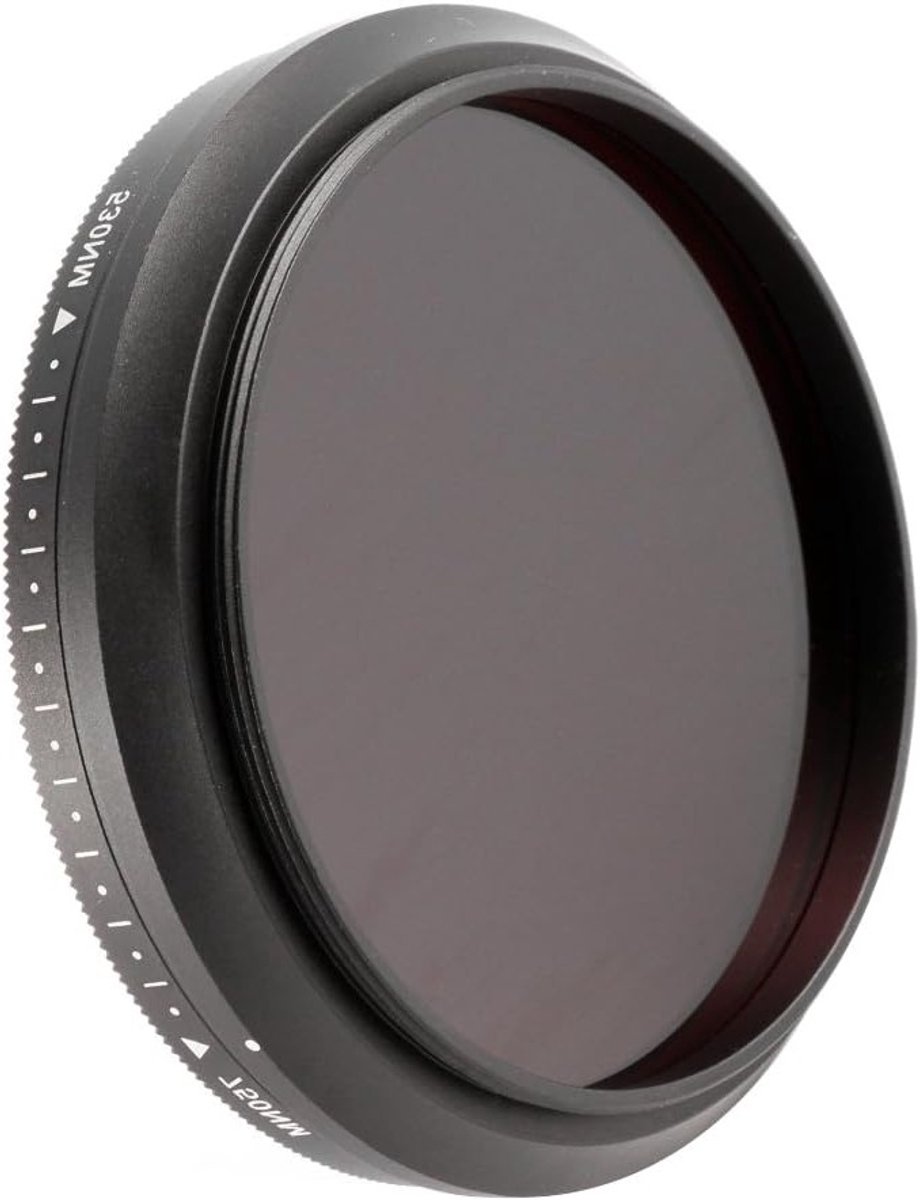 Verstelbaar infraroodfilter 58 mm, 530 nm tot 750 nm, geschikt voor camera's, optisch glas en metaal, ideaal voor fotografie en videografie