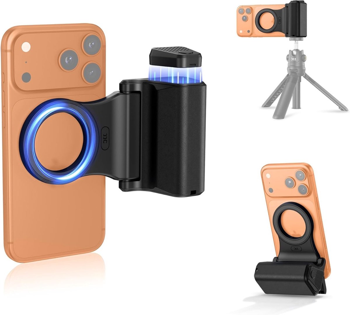 Draadloze Selfie Grip Handgreep met Afstandsbediening voor Mobiele Telefoons - Ideaal voor Vloggen en Fotografie met iPhone en Android
