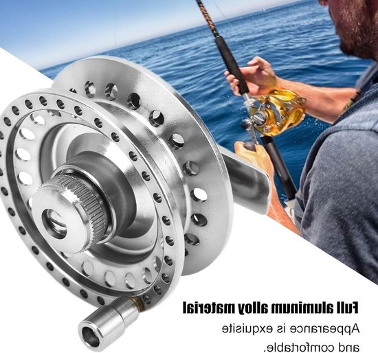 Vliegvissen Reel voor Buitenactiviteiten, Lichtgewicht Aluminium Vlot Reel voor Efficiënte Visserij en Gemakkelijk Transport — afbeelding 4