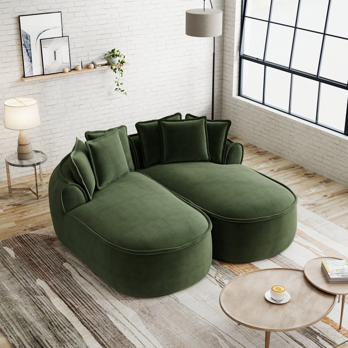 REDOM - Modulaire Bank - Frameloze sofa - Uitschuifbaar tot slaapbank - Scandinavisch desi