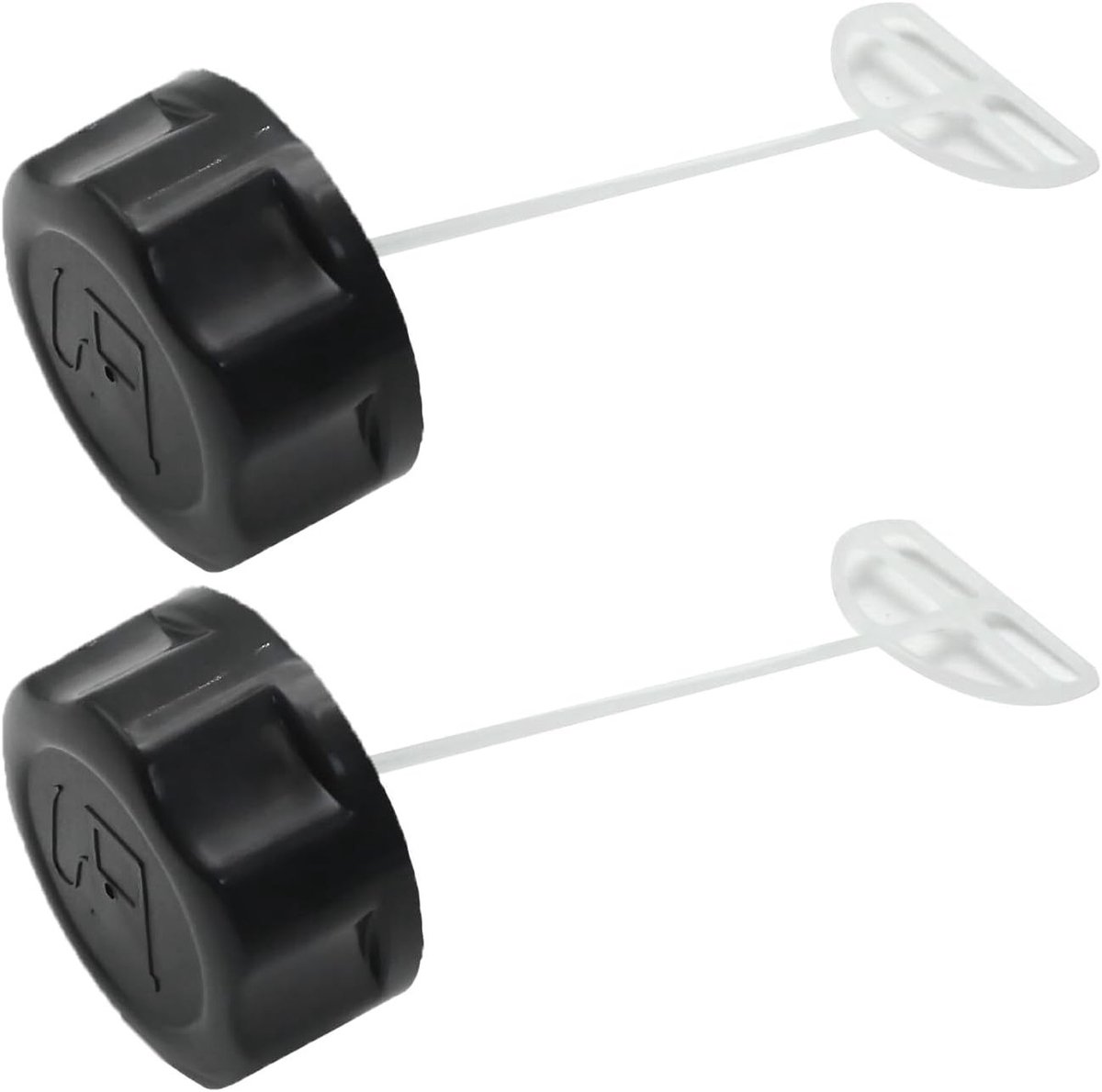 2 Stuks Brandstof Tankdop voor Bosmaaiers, Zwarte Filler Cap Geschikt voor Strimmers en Trimmers, Vervangingsonderdeel voor 33CC 43CC 52CC Motoren