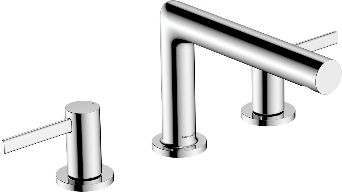Hansgrohe Zesis S - Wastafelkraan met afvoerplug, 3-gats installatie, EcoSmart+, chroom 74733000