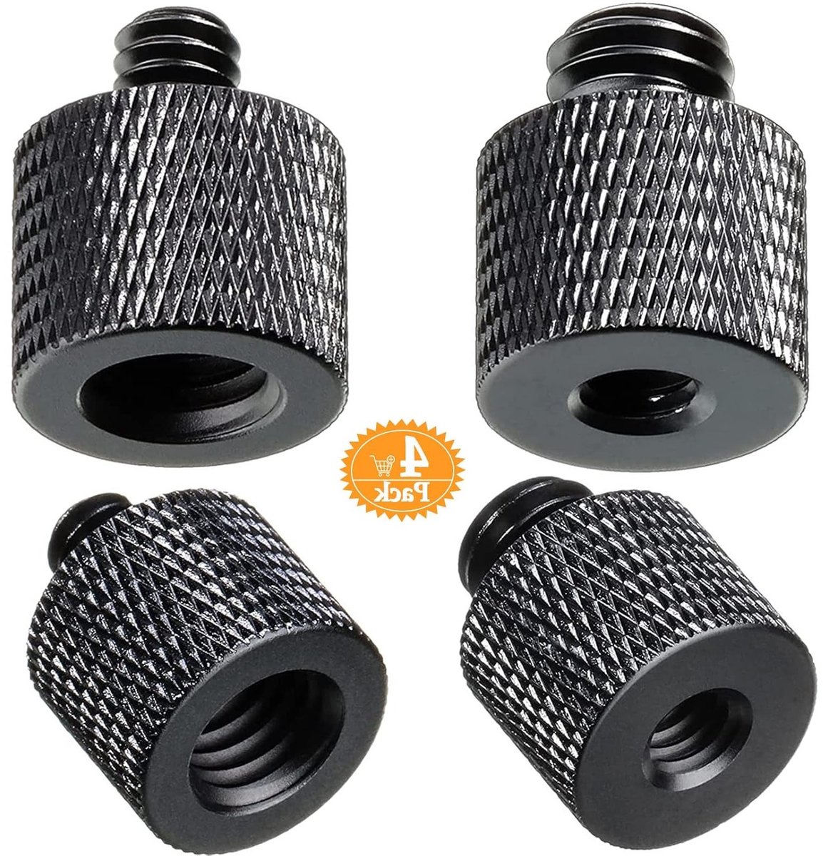 Schroefdraadadapters 3/8" naar 1/4" en 1/4" naar 3/8" voor Camera en Statief