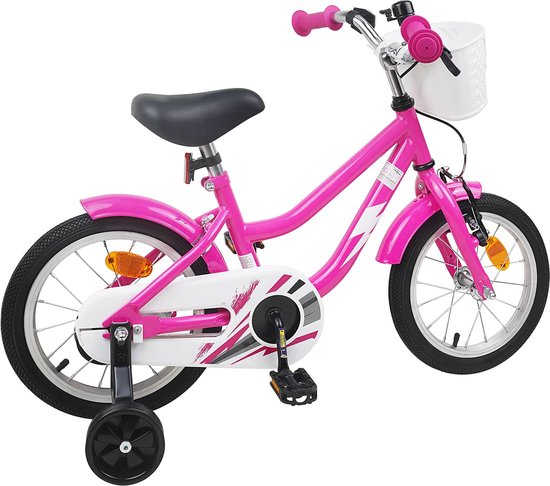 vidaXL - Kinderfiets - 14 - Inch - voor - 3-5 - jaar - oud - Donkerroze van VidaXL — afbeelding 4