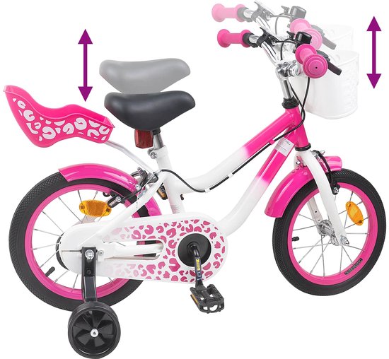 vidaXL - Kinderfiets - Met - Zijwieltjes - 12 - Inch - voor - 2-4 - jaar - oud - Roze van VidaXL — afbeelding 3