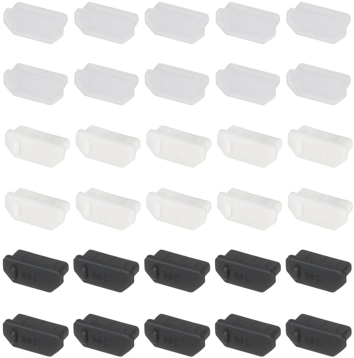Set van 30 HDMI stofdoppen, siliconen beschermhoezen voor stof, geschikt voor TV's, computers en monitors - Bescherming tegen stof en vuil