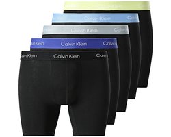 Calvin Klein - Heren Onderbroeken 5-Pack Icon Stretch Boxers - Zwart - Maat M