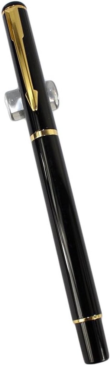 Luxe vulpen met gouden clip, zwart design, perfect voor schrijven en tekenen
