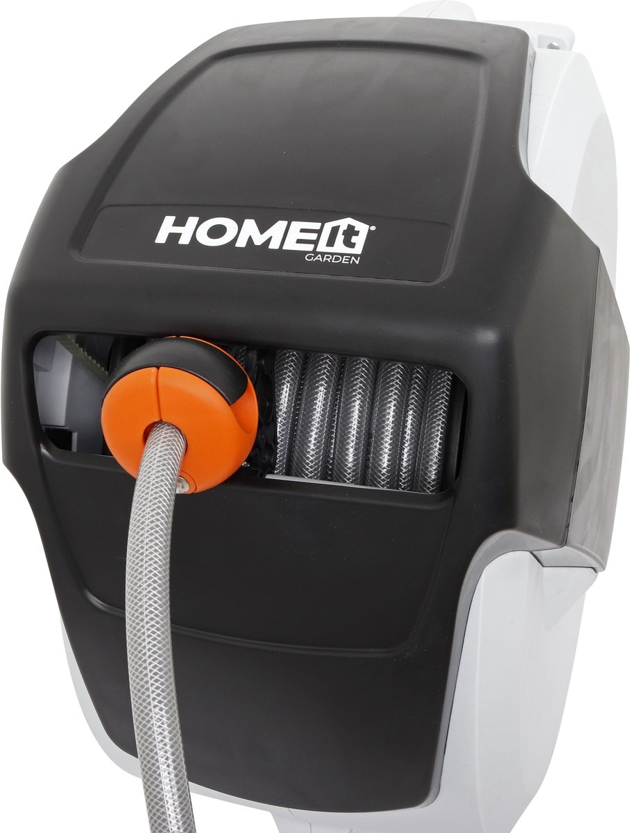 HOME It® Garden Premium Slangenbox 20m - Automatische Oprolbare Tuinslanghaspel - Wandmontage 180° - 1/2" - 8 bar – foto 2