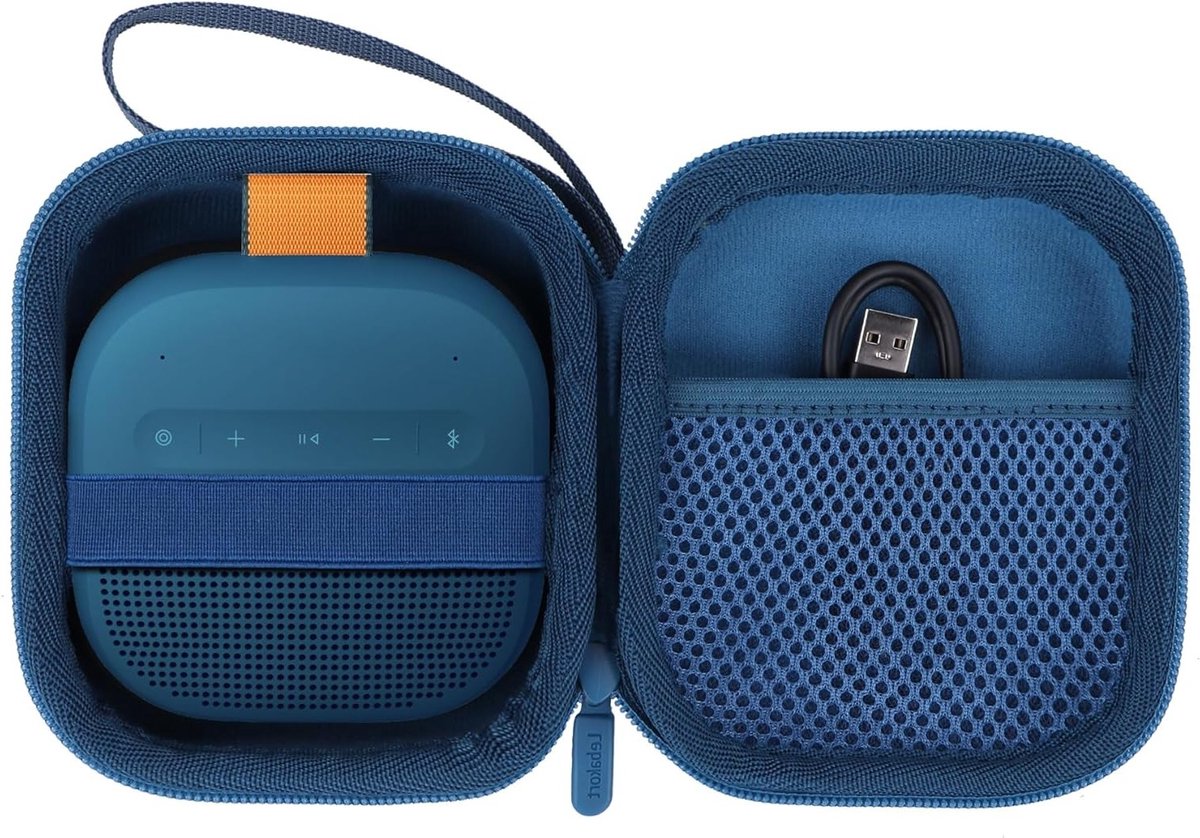 Duurzame Hard Case voor Bose SoundLink Micro (2e Gen.) Draagbare Speaker - Donkerblauw, Schokbestendig en Waterdicht