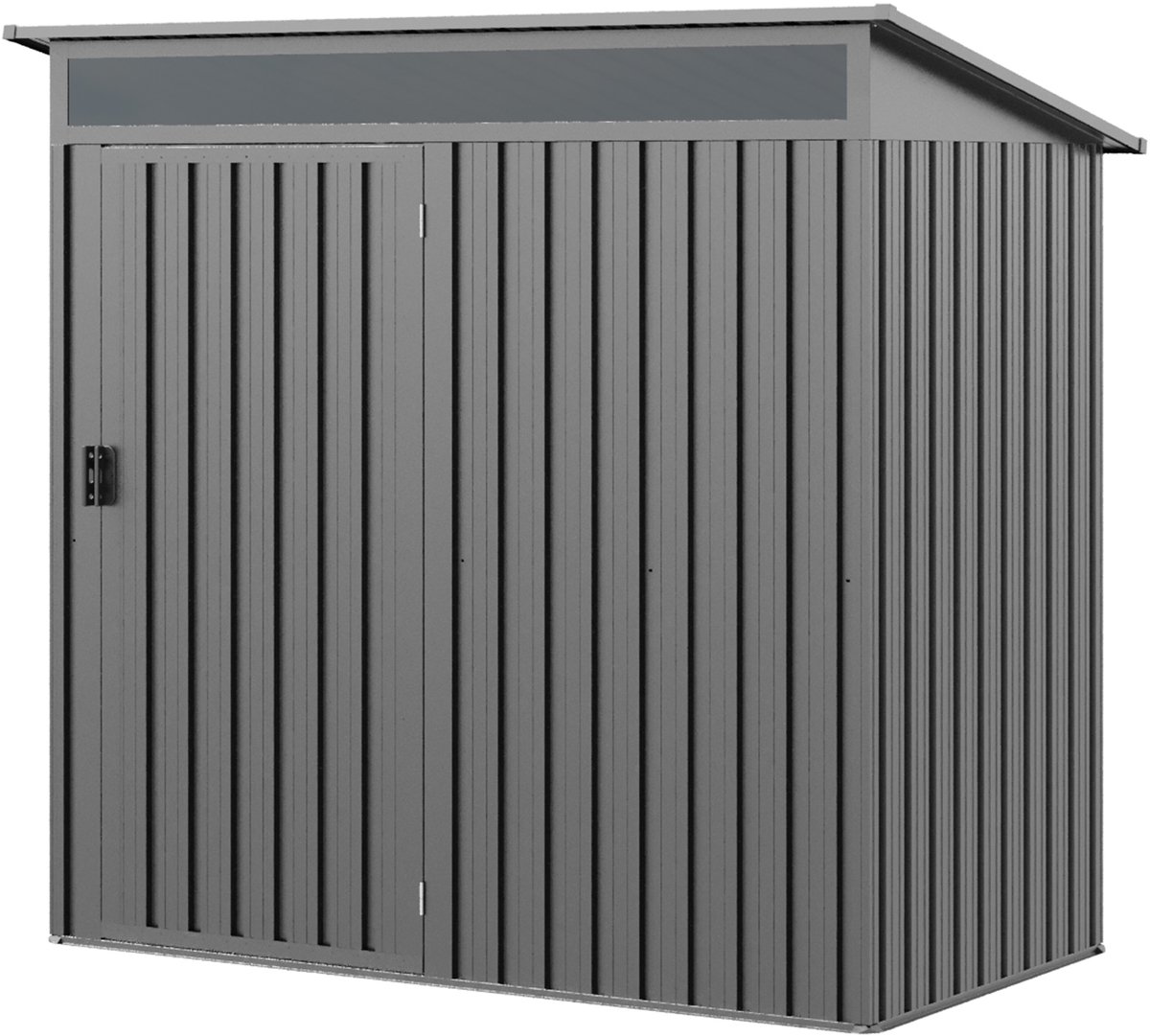 GFP Primeyard Tuinschuur metalen 180x100x200 cm tuinhuis grijs