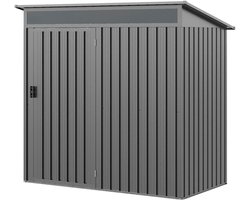 GFP Primeyard Tuinschuur metalen 180x100x200 cm tuinhuis grijs