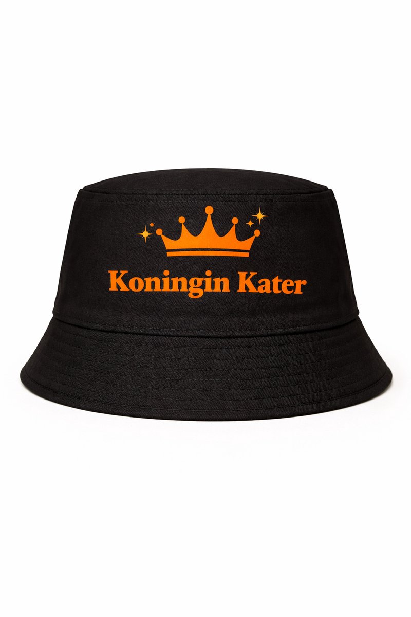 Buckethat - Zwart - Koningin Kater - One Size