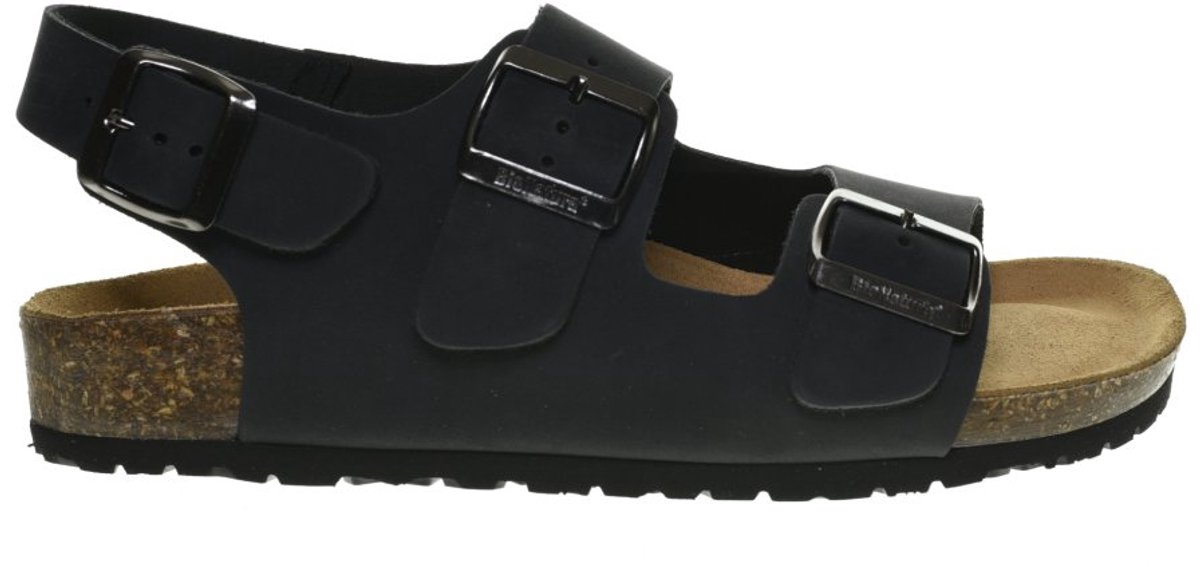 Zwart Lederen Herensandalen Comfort Bionatura maat 42
