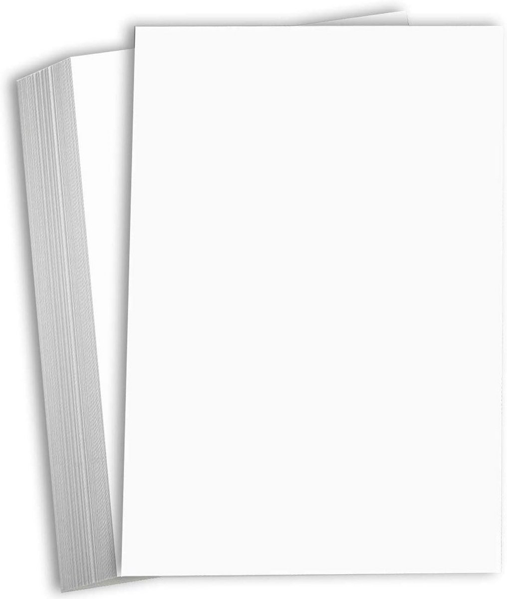 Wit Karton Dik 11x17 Inch - 120 LBS Cover Card Stock - 25 Vel