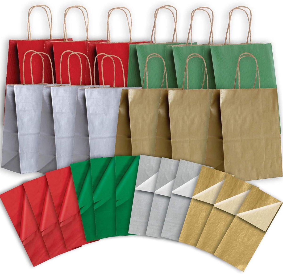 Assortiment Krul linten voor Cadeauverpakking Kerst - Diverse Kleuren en Afwerkingen