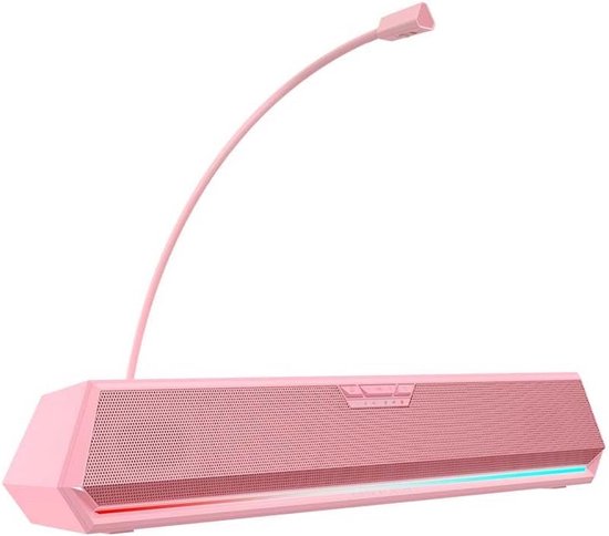 Gaming Soundbar met RGB Verlichting en Afneembare Microfoon - 7.1 Surround Sound — afbeelding 5