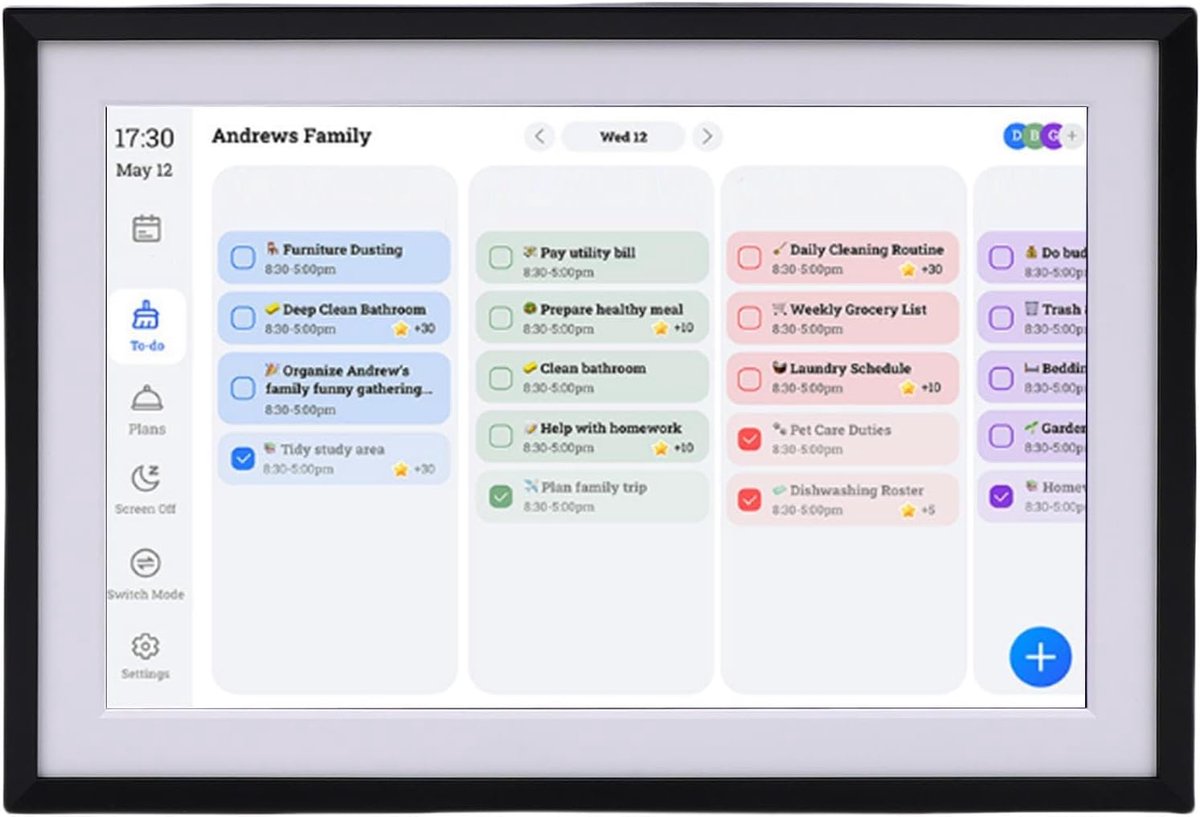 Digitale Agenda - Planner Kalender - Dagelijkse Planning - HD Touchscreen - 20x4 cm