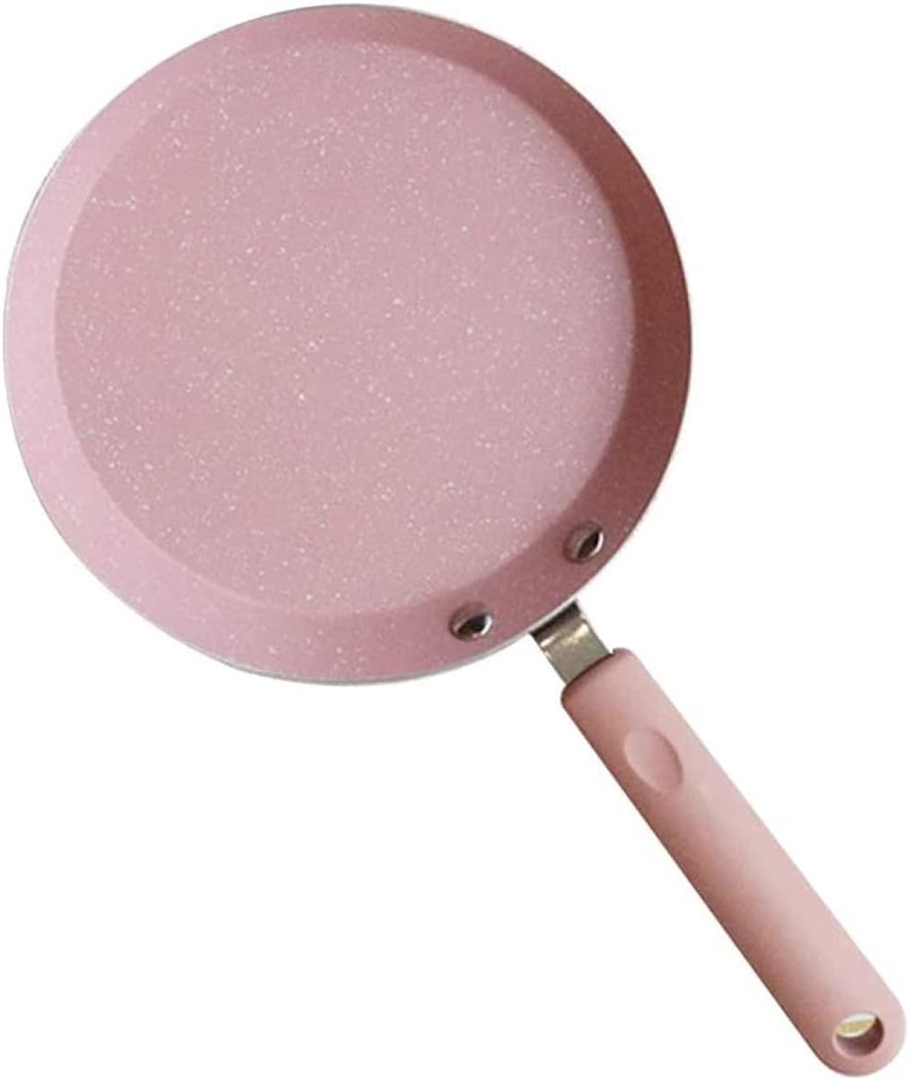 Koekenpan - Omeletpan Pannenkoekenpan - Maaltijden Bereiden - Aluminiumlegering Constructie - 6 inch - Roze