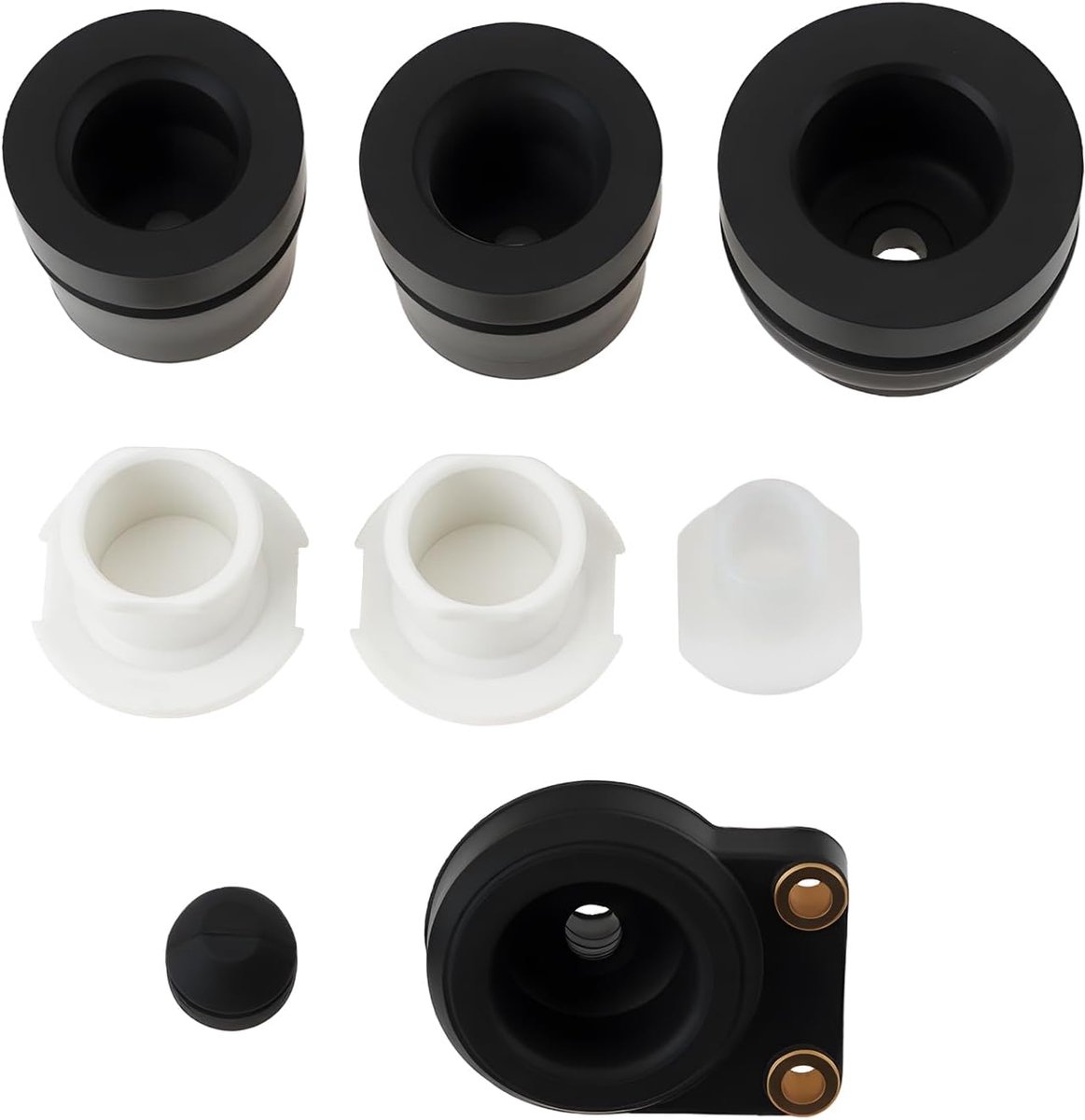 Kettingzaag Demper Set - Trillingsisolatie Onderdelen - Motoronderhoud - Rubber en Kunststof - 11.5 cm - Zwart Wit